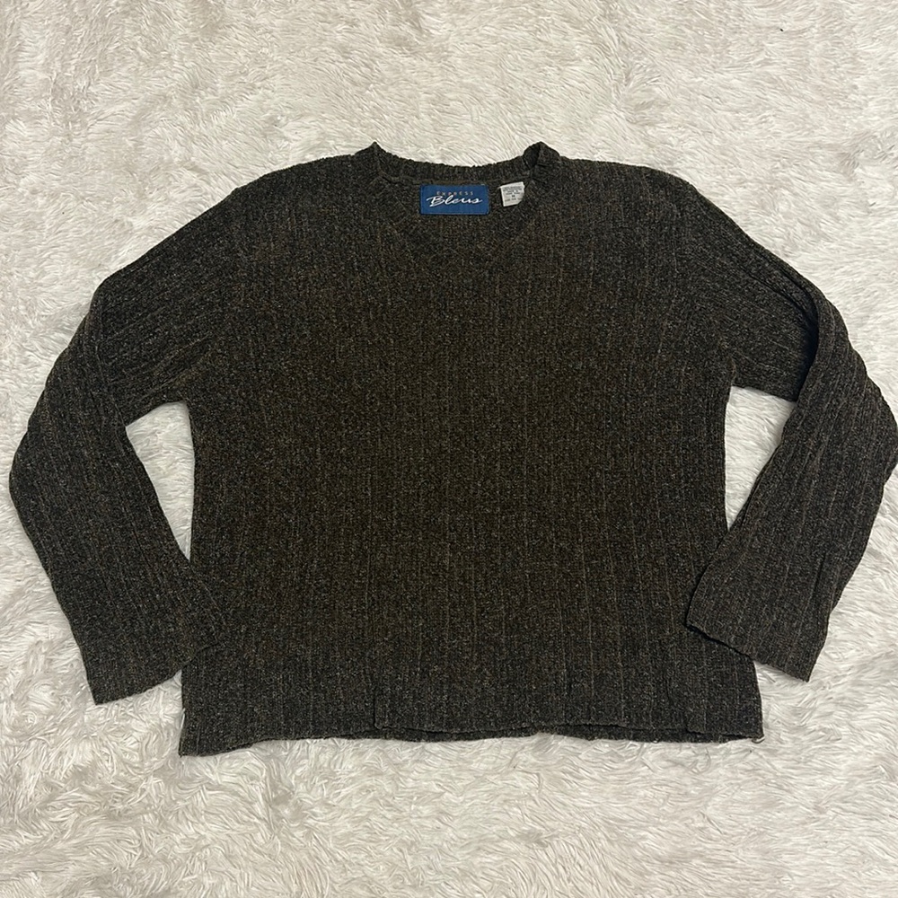 90’s Express Bleus Olive Brown sweater